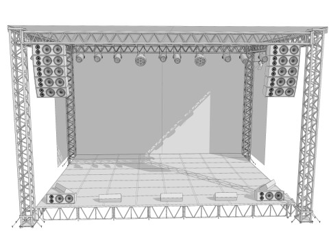 Concert Stage 01 3D Model