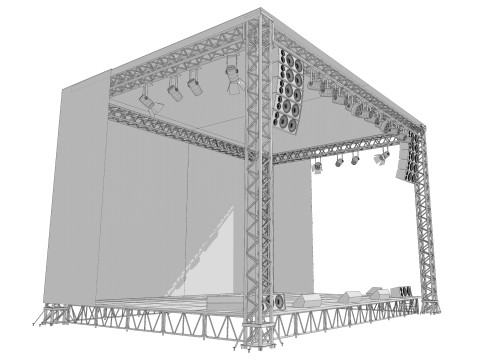 Concert Stage 01 3D Model