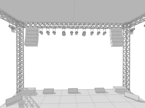 Concert Stage 01 3D Model