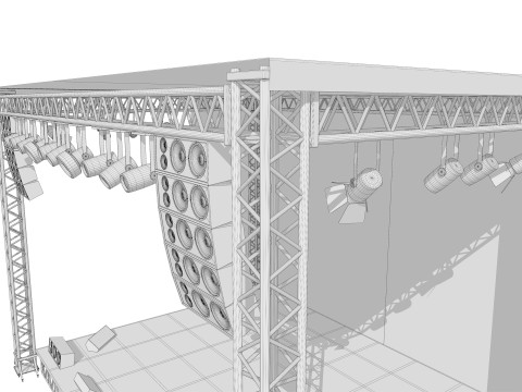Concert Stage 01 3D Model