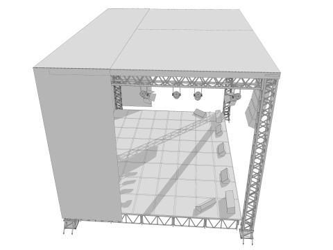 Concert Stage 01 3D Model