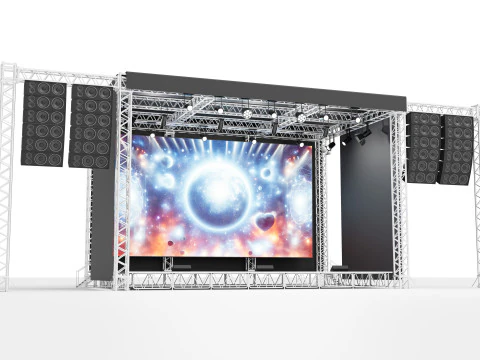 Concert Stage 02 3D Model