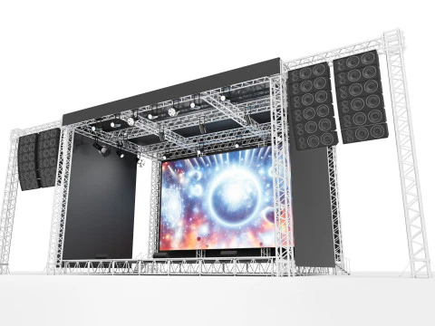 Concert Stage 02 3D Model