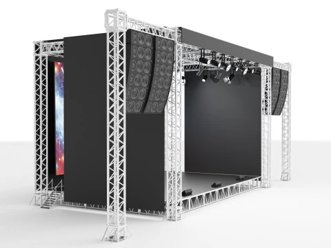 Concert Stage 02 3D Model