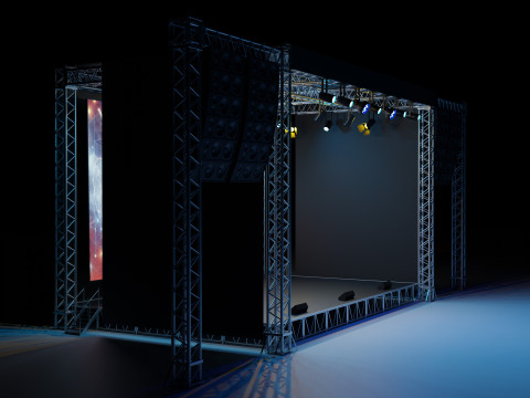 Concert Stage 02 Modello 3D