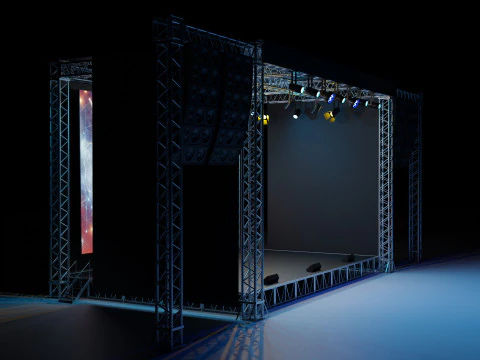 Concert Stage 02 3D Model