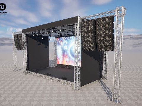 Concert Stage 02 Modello 3D