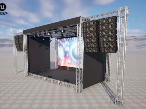 Concert Stage 02 3D Model
