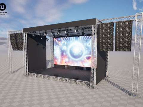 Concert Stage 02 Modello 3D