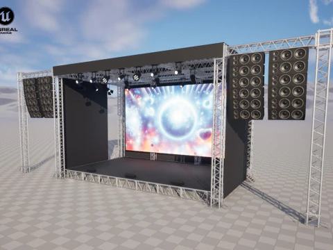Concert Stage 02 3D Model