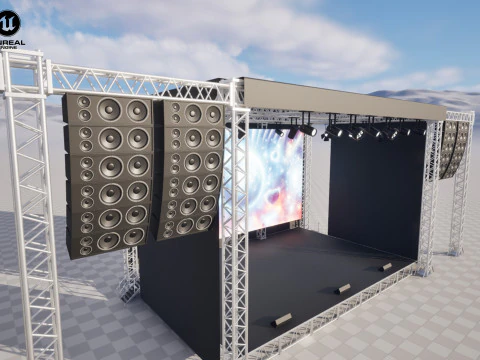 Concert Stage 02 3D Model