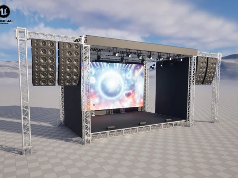 Concert Stage 02 3D Model
