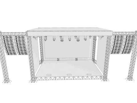 Concert Stage 02 3D Model