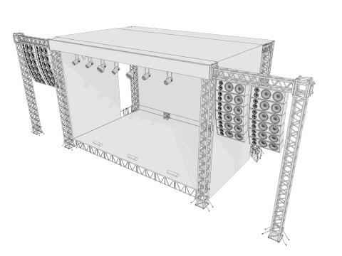 Concert Stage 02 Modello 3D