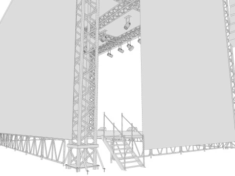 Concert Stage 02 3D Model