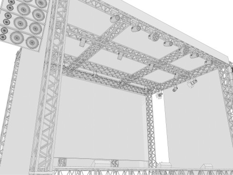 Concert Stage 02 Modello 3D
