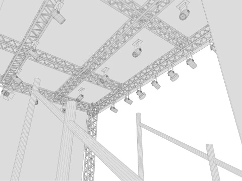 Concert Stage 02 3D Model