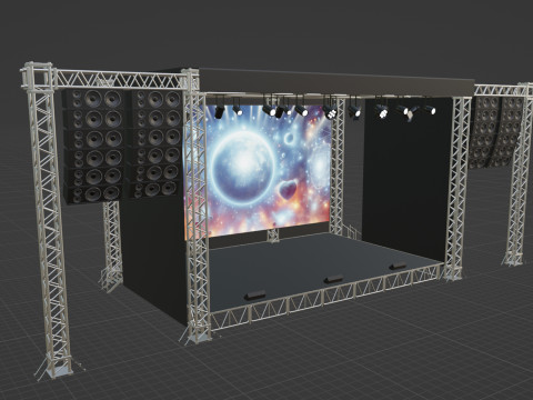 Concert Stage 02 Modello 3D