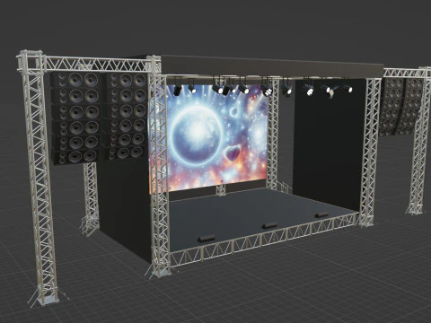 Concert Stage 02 3D Model