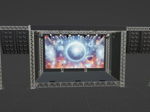 Concert Stage 02 3D Model