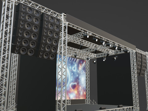 Concert Stage 02 Modello 3D