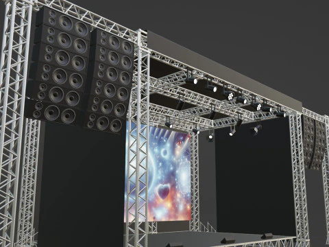 Concert Stage 02 3D Model