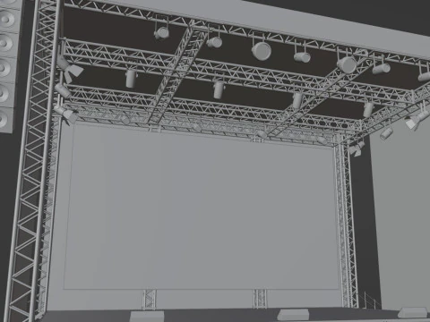 Concert Stage 02 3D Model