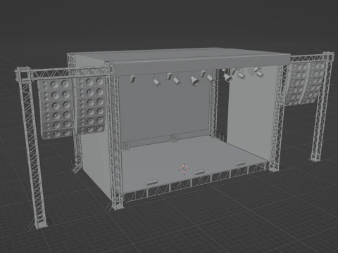 Concert Stage 02 3D Model