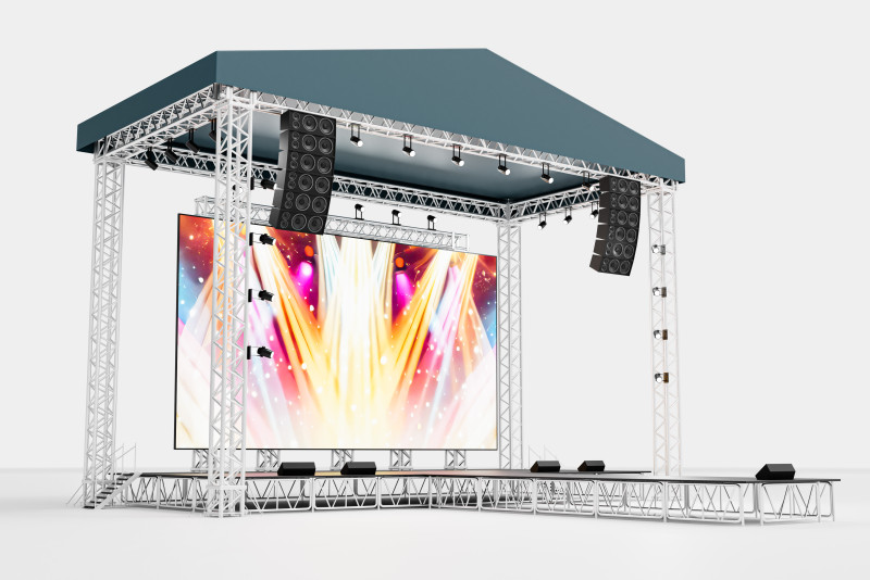 Concert Stage 03 3D Model .c4d .max .obj .3ds .fbx .stl .blend 