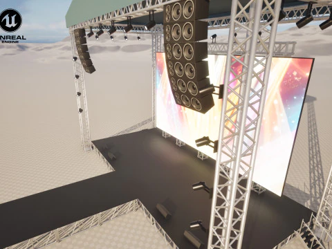 Concert Stage 03 3D Model