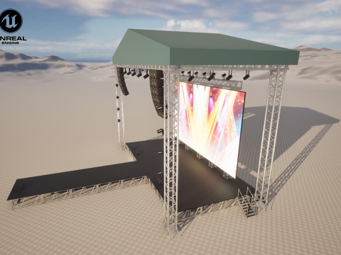 Concert Stage 03 3D Model