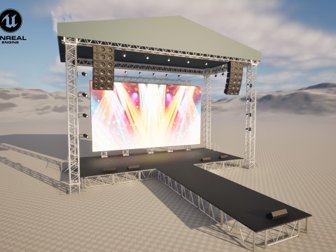 Concert Stage 03 3D Model