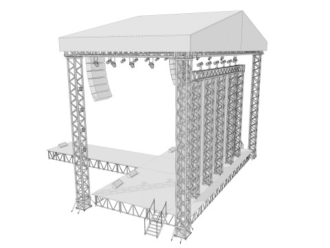 Concert Stage 03 3D Model