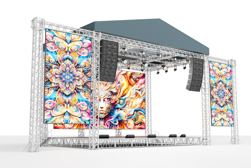 Concert Stage 04 Model 3D .c4d .max .obj .3ds .fbx .stl .blend 
