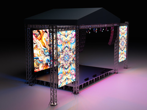 Concert Stage 04 Model 3D