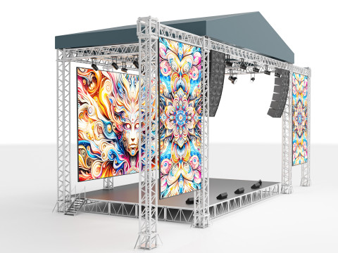 Concert Stage 04 Model 3D