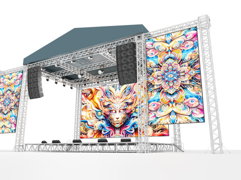 Concert Stage 04 Model 3D