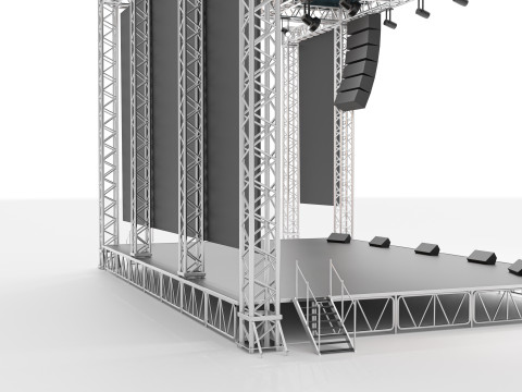 Concert Stage 04 Model 3D
