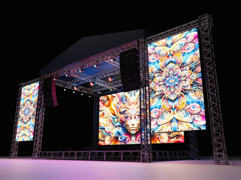 Concert Stage 04 Model 3D