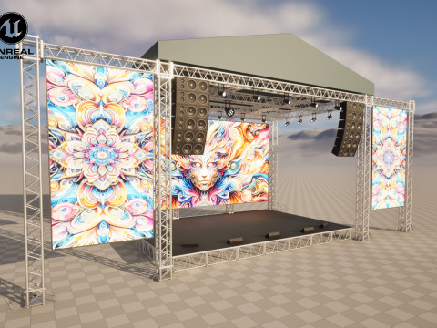 Concert Stage 04 Model 3D