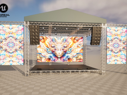 Concert Stage 04 Model 3D