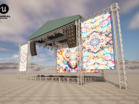 Concert Stage 04 Model 3D
