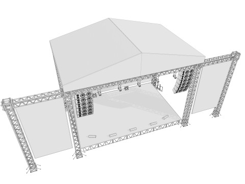 Concert Stage 04 Model 3D