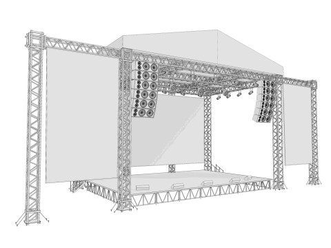 Concert Stage 04 Model 3D