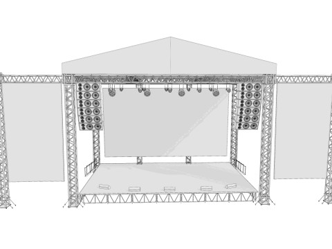 Concert Stage 04 Model 3D