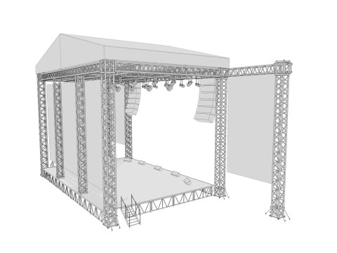 Concert Stage 04 Model 3D