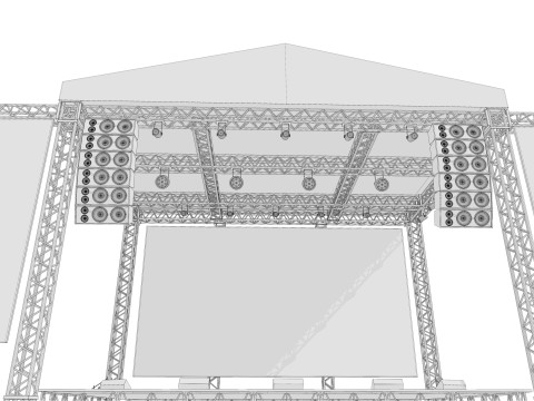 Concert Stage 04 Model 3D
