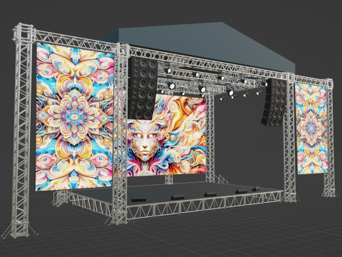 Concert Stage 04 Model 3D