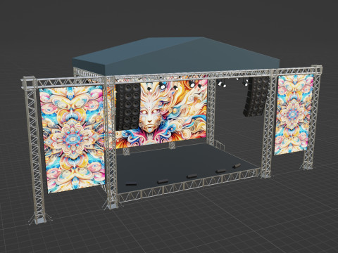Concert Stage 04 Model 3D