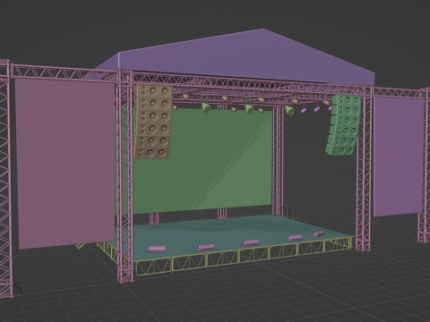 Concert Stage 04 Model 3D